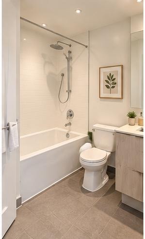 AI-staged bathroom